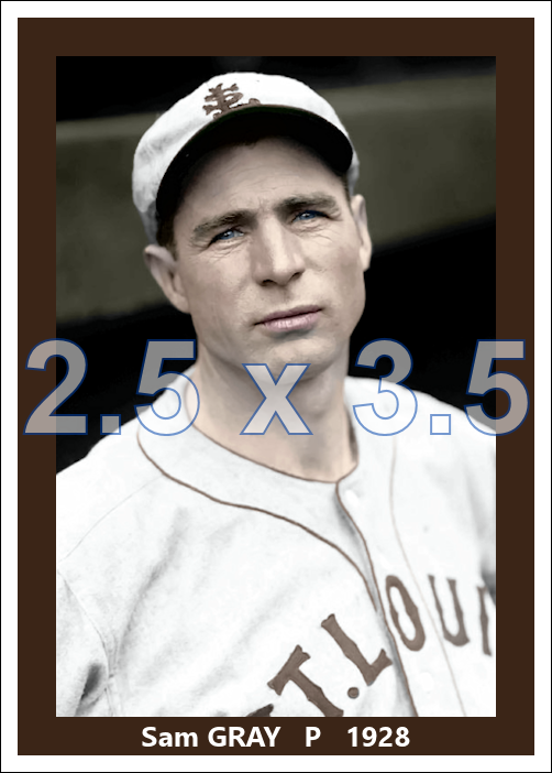 Sam Gray - 1928 St. Louis Browns - choose a size & style
