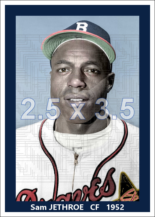 Sam Jethroe - 1952 Boston Braves - choose a size & style