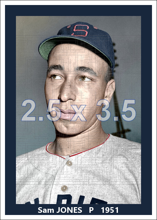Sam Jones - 1951 San Diego Padres - choose a size & style
