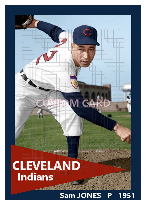 Sam Jones - 1951 Cleveland Indians - choose a size & style