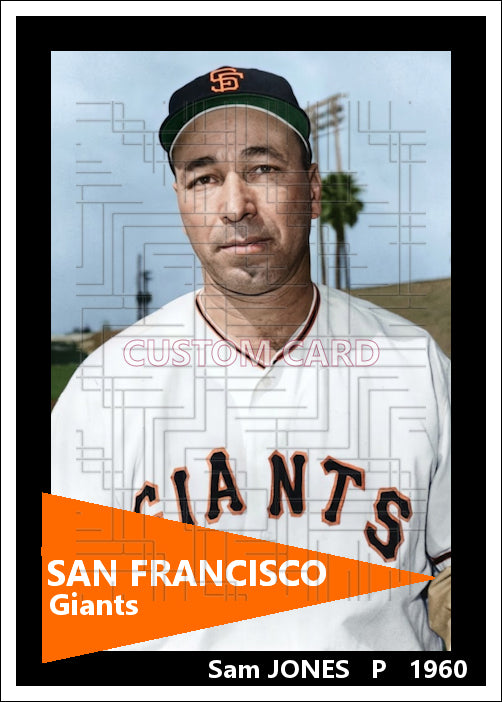 Sam Jones - 1960 San Francisco Giants - choose a size & style