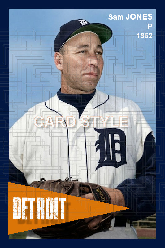 Sam Jones - 1962 Detroit Tigers - choose a size & style