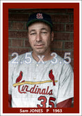 Sam Jones - 1963 St. Louis Cardinals - choose a size & style