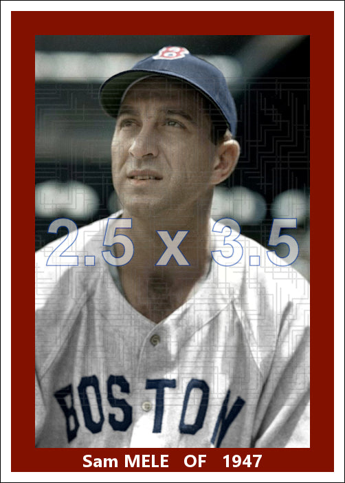 Sam Mele - 1947 Boston Red Sox - choose a size & style
