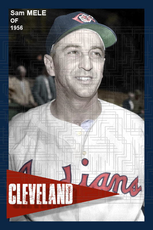 Sam Mele - 1956 Cleveland Indians - choose a size & style