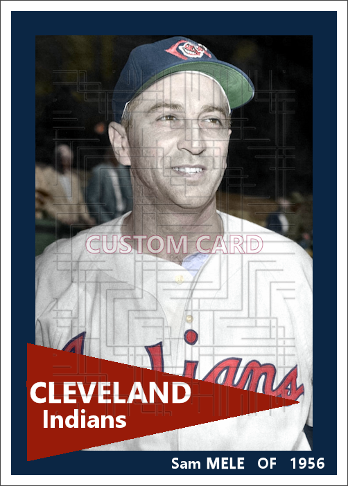 Sam Mele - 1956 Cleveland Indians - choose a size & style