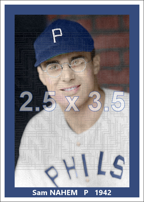 Sam Nahem - 1942 Philadelphia Phillies - road uniform - choose a size & style