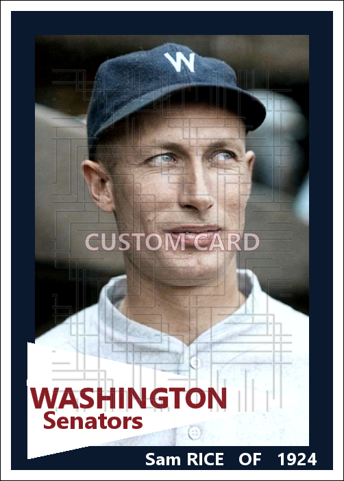 Sam Rice - 1924 Washington Senators - choose a size & style