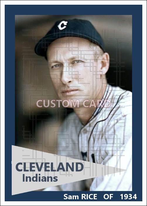 Sam Rice - 1934 Cleveland Indians - choose a size & style