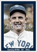 Sammy Byrd - 1932 New York Yankees - choose a size & style