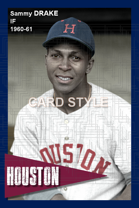 Sammy Drake - 1960-61 Houston Buffs - choose a size & style