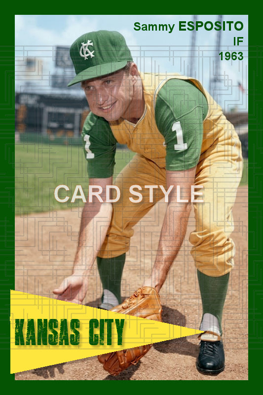 Sammy Esposito - 1963 Kansas City Athletics - choose a size & style