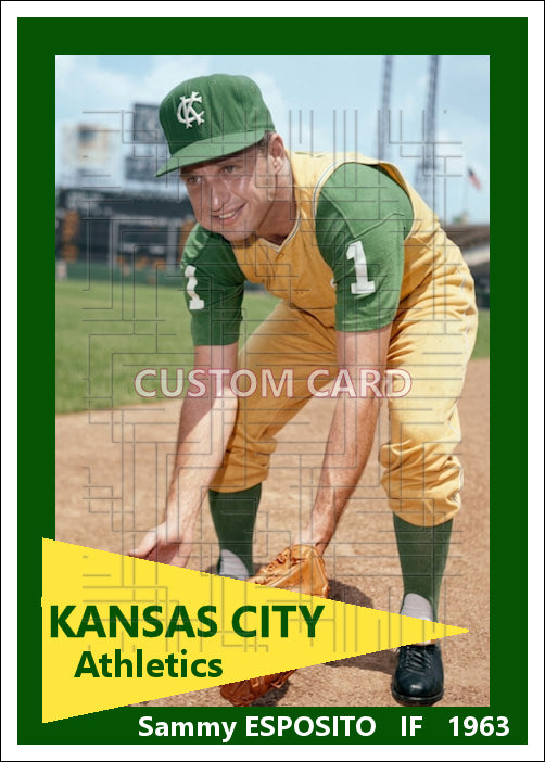 Sammy Esposito - 1963 Kansas City Athletics - choose a size & style