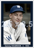 Sammy Holbrook - 1935 Washington Senators - choose a size & style