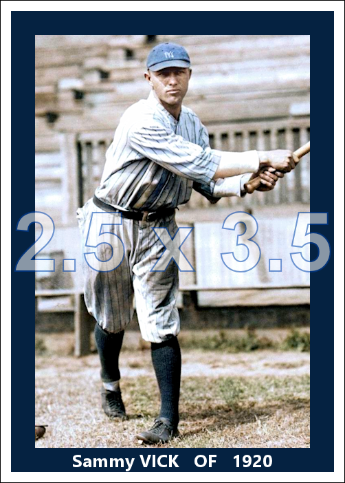 Sammy Vick - 1920 New York Yankees - choose a size & style
