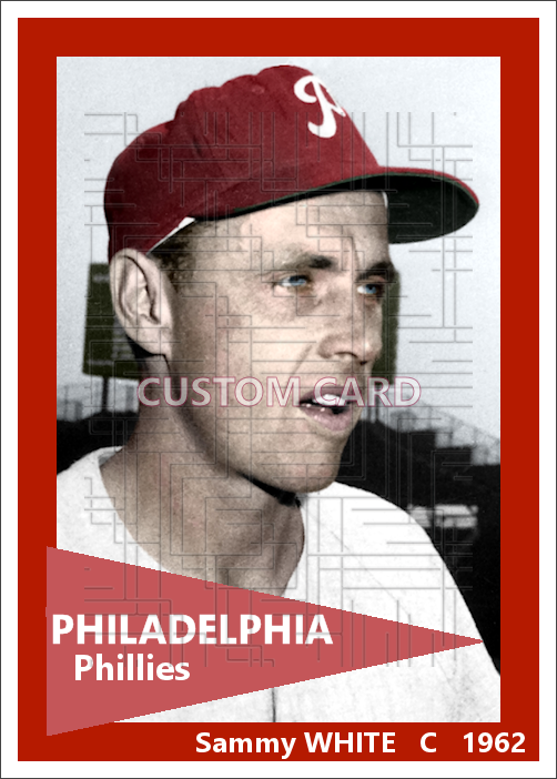 Sammy White - 1962 Philadelphia Phillies - choose a size & style