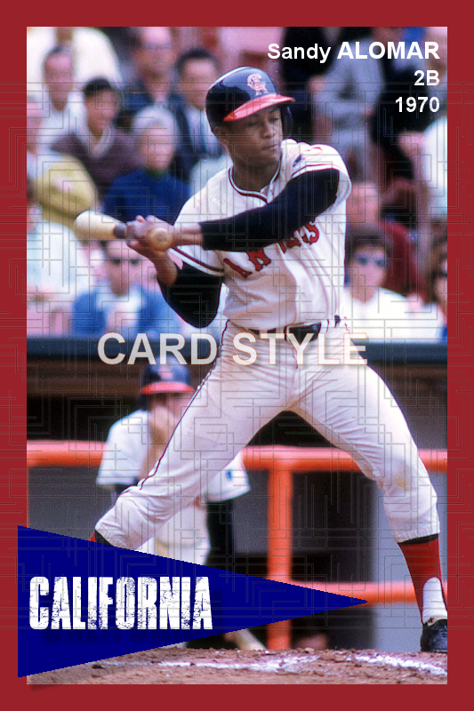 Sandy Alomar - 1970 California Angels - choose a size & style