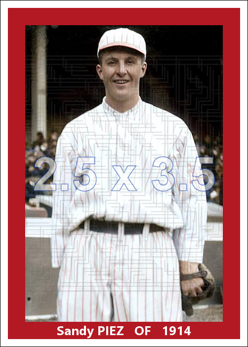 Sandy Piez - 1914 New York Giants - choose a size & style