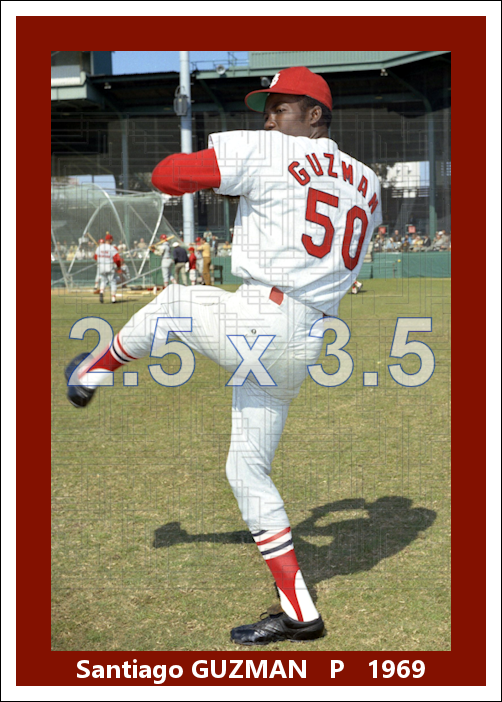 Santiago Guzman - 1969 St. Louis Cardinals - choose a size & style