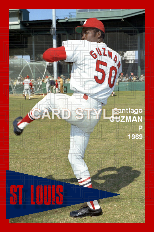 Santiago Guzman - 1969 St. Louis Cardinals - choose a size & style