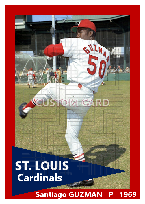 Santiago Guzman - 1969 St. Louis Cardinals - choose a size & style