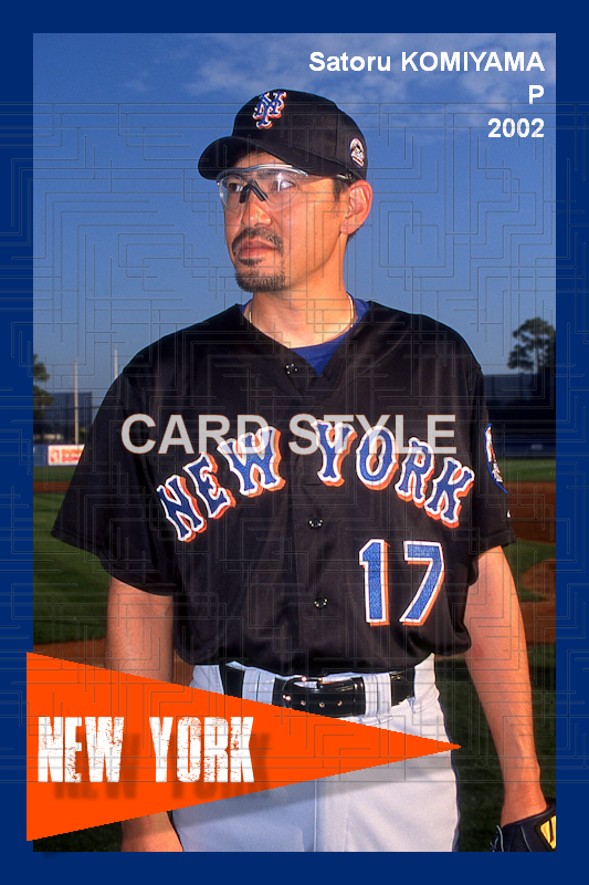 Satoru Komiyama - 2002 New York Mets - choose a size & style