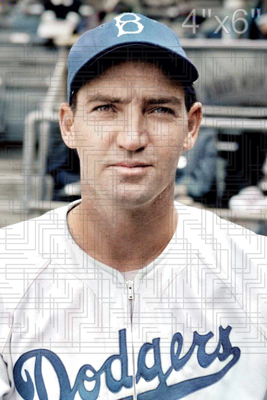 Schoolboy Rowe - 1942 Brooklyn Dodgers - choose a size & style