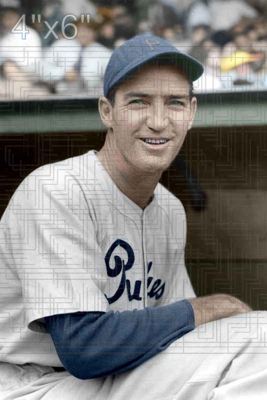Schoolboy Rowe - 1943 Philadelphia Phillies - choose a size & style