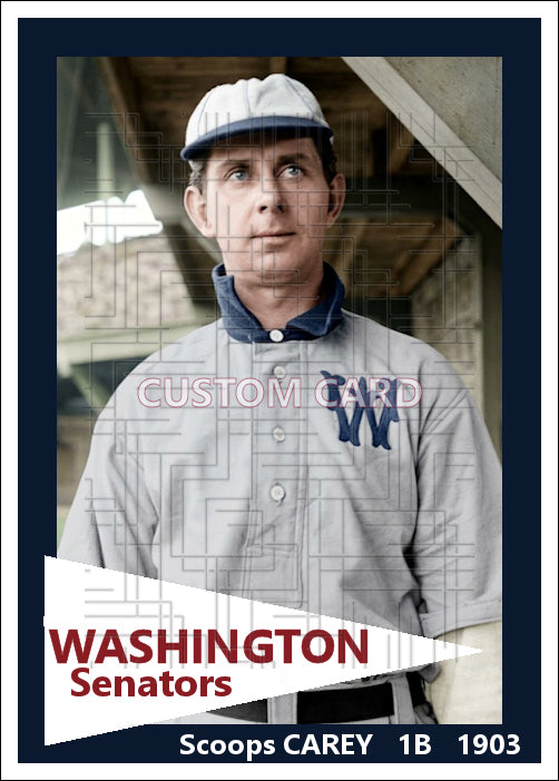 Scoops Carey - 1903 Washington Senators - choose a size & style