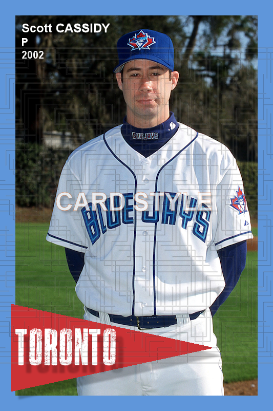 Scott Cassidy - 2002 Toronto Blue Jays - choose a size & style