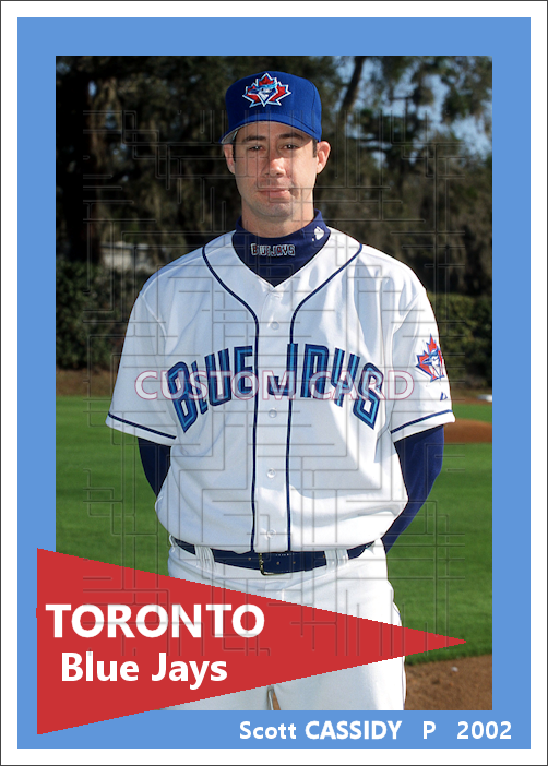 Scott Cassidy - 2002 Toronto Blue Jays - choose a size & style