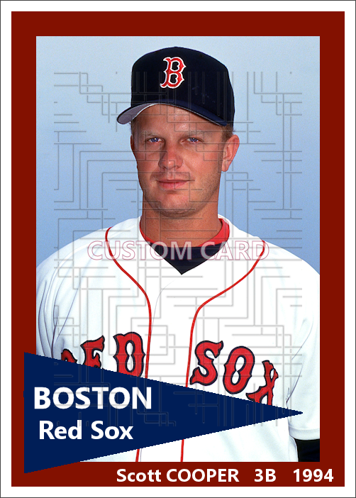 Scott Cooper - 1994 Boston Red Sox - choose a size & style