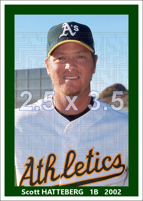 Scott Hatteberg - 2002 Oakland Athletics - choose a size & style