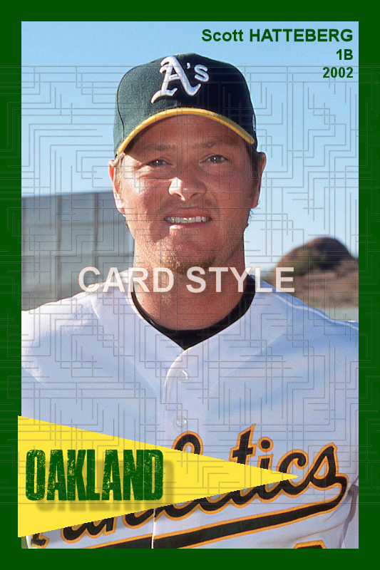 Scott Hatteberg - 2002 Oakland Athletics - choose a size & style