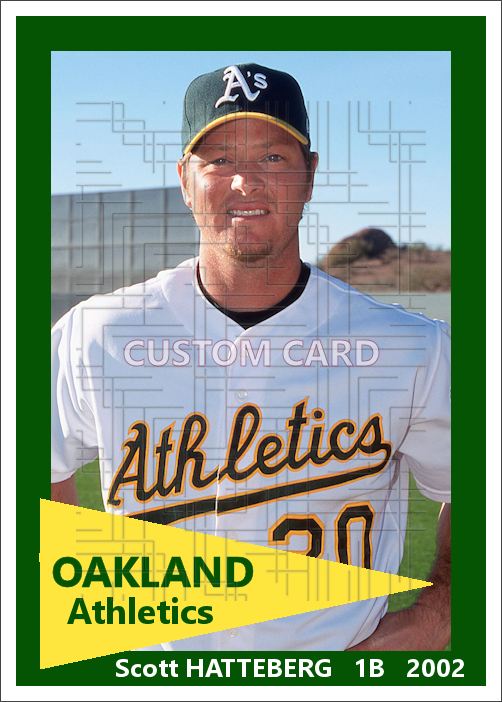 Scott Hatteberg - 2002 Oakland Athletics - choose a size & style