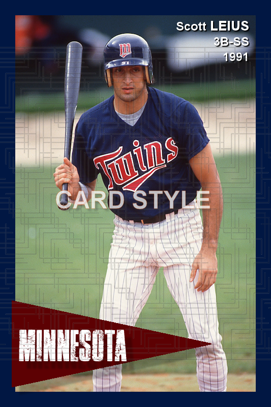 Scott Leius - 1991 Minnesota Twins - choose a size & style