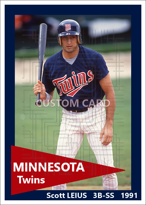 Scott Leius - 1991 Minnesota Twins - choose a size & style