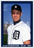 Scott Livingstone - 1994 Detroit Tigers - choose a size & style