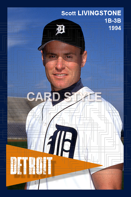 Scott Livingstone - 1994 Detroit Tigers - choose a size & style