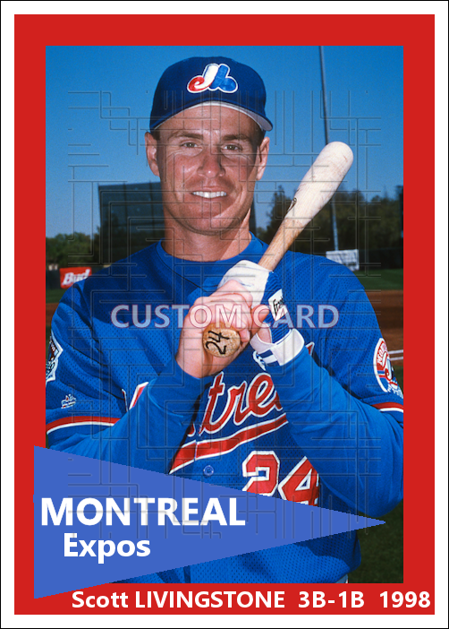 Scott Livingstone - 1998 Montreal Expos - choose a size & style