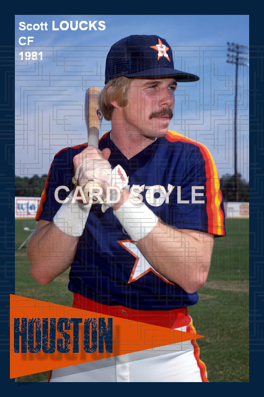 Scott Loucks - 1981 Houston Astros - choose a size & style