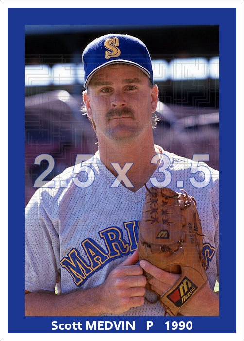 Scott Medvin - 1990 Seattle Mariners - choose a size & style