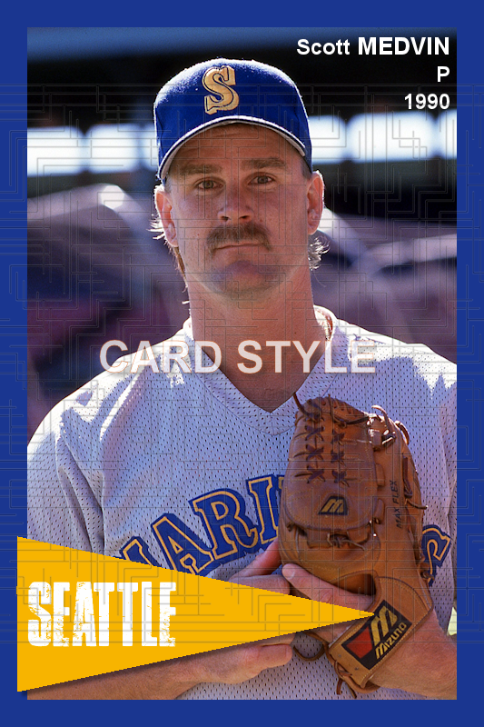 Scott Medvin - 1990 Seattle Mariners - choose a size & style