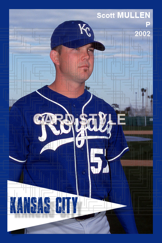 Scott Mullen - 2002 Kansas City Royals - choose a size & style