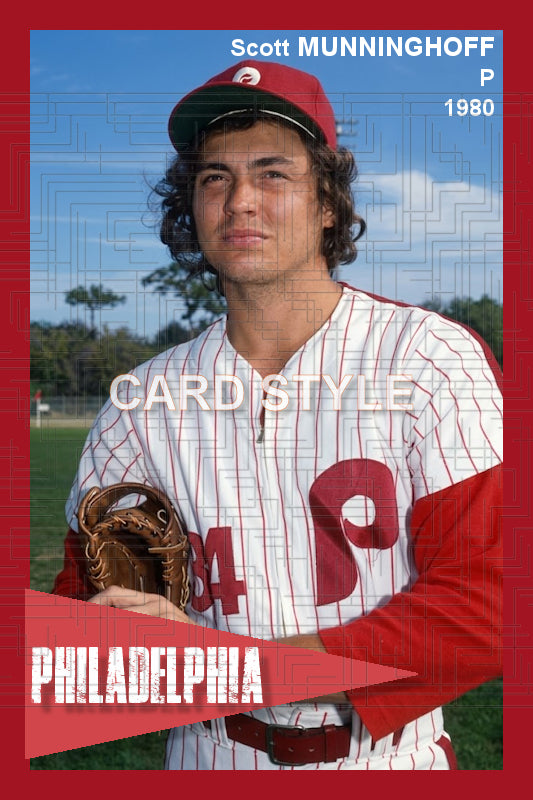 Scott Munninghoff - 1980 Philadelphia Phillies - choose a size & style