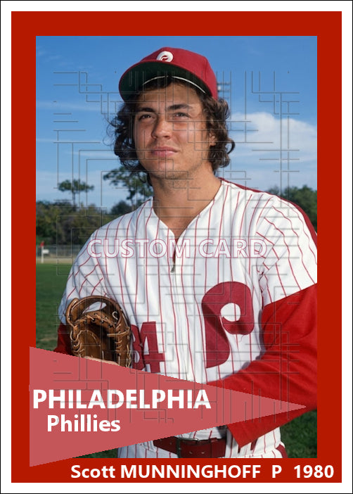 Scott Munninghoff - 1980 Philadelphia Phillies - choose a size & style