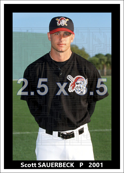 Scott Sauerbeck - 2001 Pittsburgh Pirates - choose a size & style