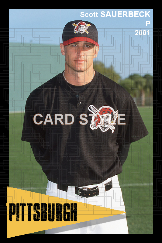 Scott Sauerbeck - 2001 Pittsburgh Pirates - choose a size & style