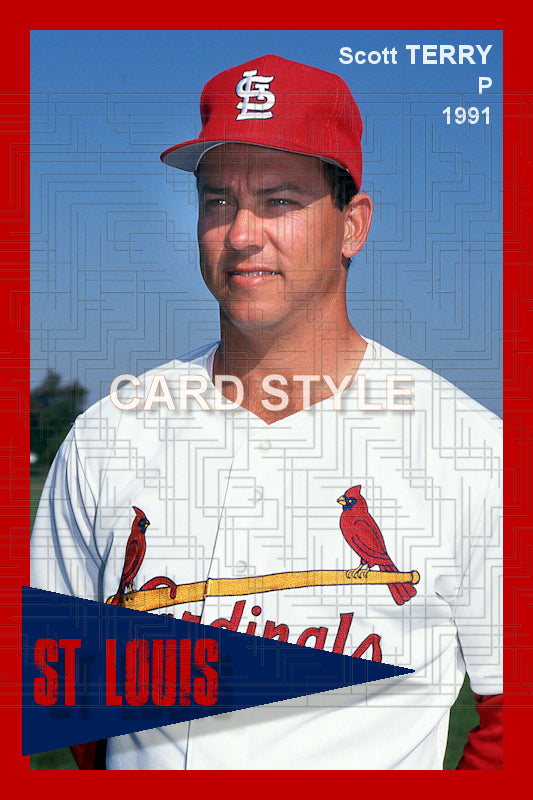 Scott Terry - 1991 St. Louis Cardinals - choose a size & style