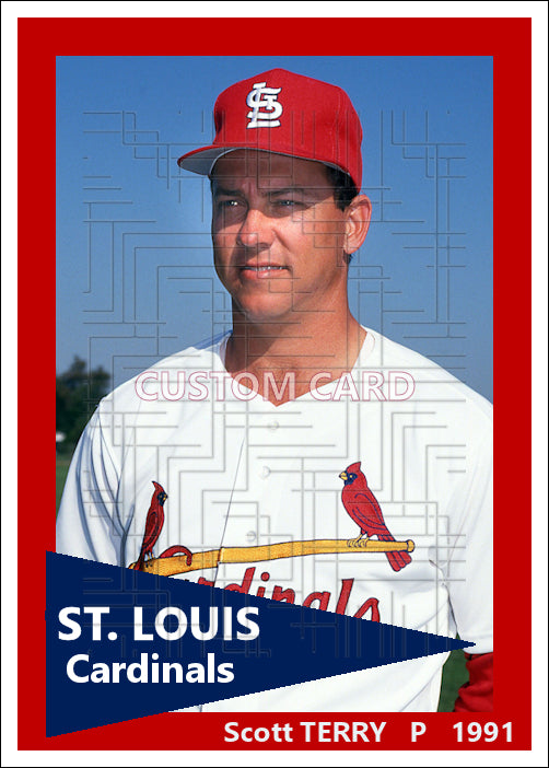 Scott Terry - 1991 St. Louis Cardinals - choose a size & style